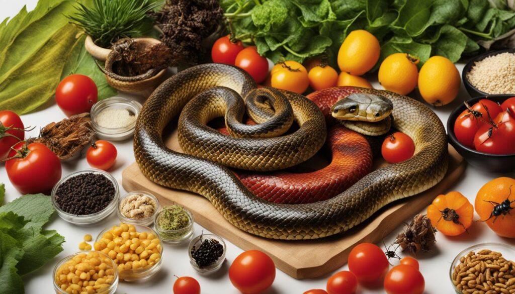 snake nutrition options