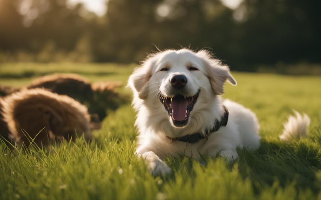 Canine belly rub preference