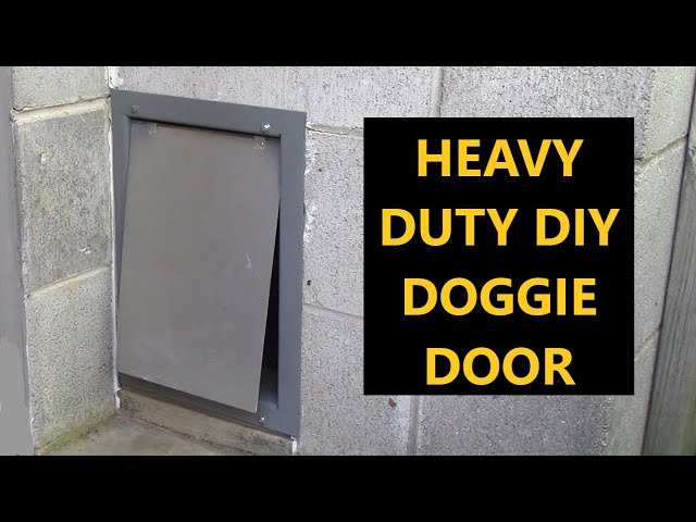 How To DIY Large Dog Door